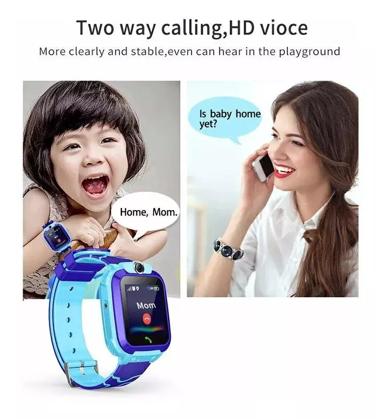 Smartwatch Infantil Q12 Infantil com GPS SOS e monitoramento remoto