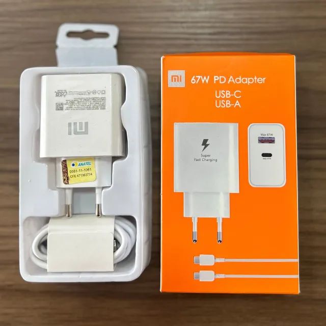 Carregador MI Original 67W PD Adapter USB-C USB-A