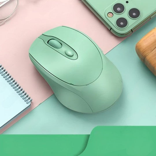 Mouse sem Fio Recarregável Aieach - Ergonômico e Silencioso