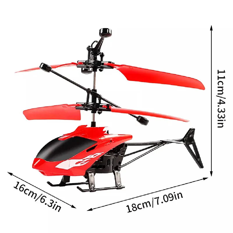 Brinquedo Helicóptero - com Sensor de Aproximação Recarregável USB