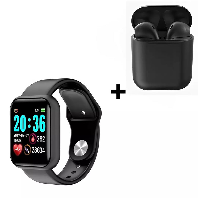 Kit Smartwatch D20 Pro + Fone Inpods I12 Bluetoorth