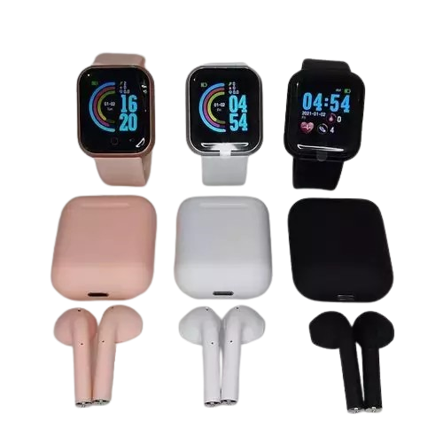 Kit Smartwatch D20 Pro + Fone Inpods I12 Bluetoorth