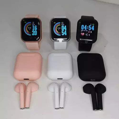 Kit Smartwatch D20 Pro + Fone Inpods I12 Bluetoorth