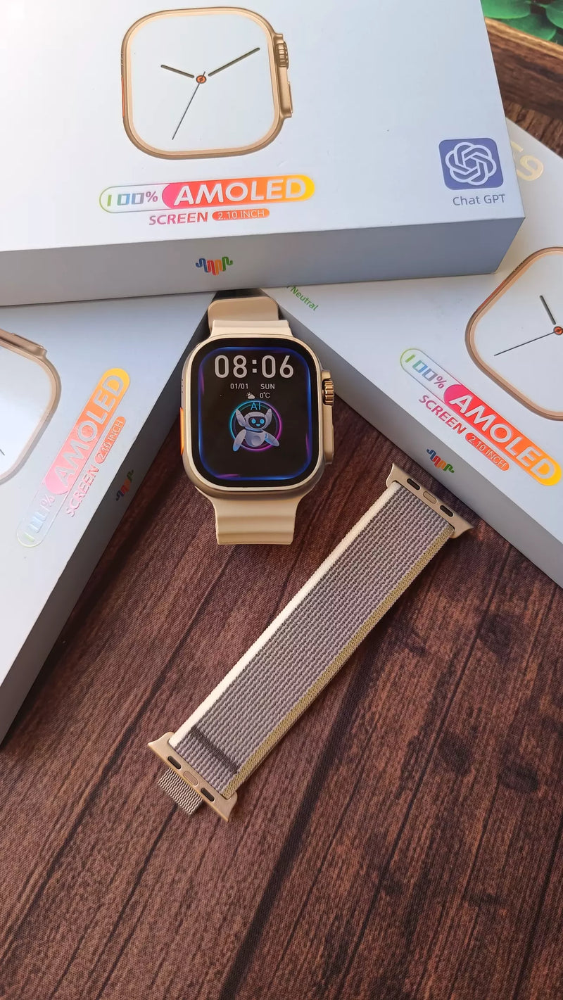 Smartwatch Hw69 Ultra -  Pulseira extra