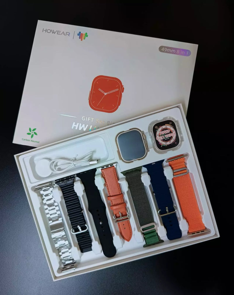 Smartwatch Hw Ultra 2 Com 7 Pulseiras + Case - Lançamento