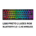 Teclado Compacto HYSJ 61 teclas com luzes RGB para PC, MAC, PS4