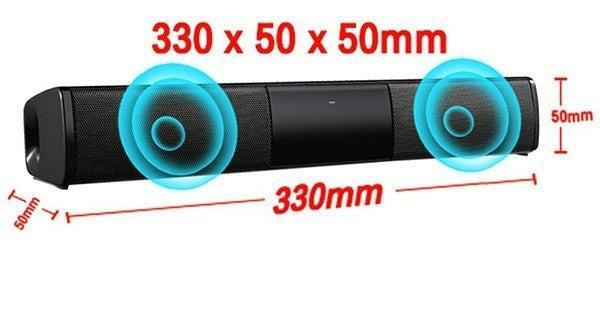 Barra de Som - Soundbar BS-28b sem Fio Bluetooth para Tv  e PC