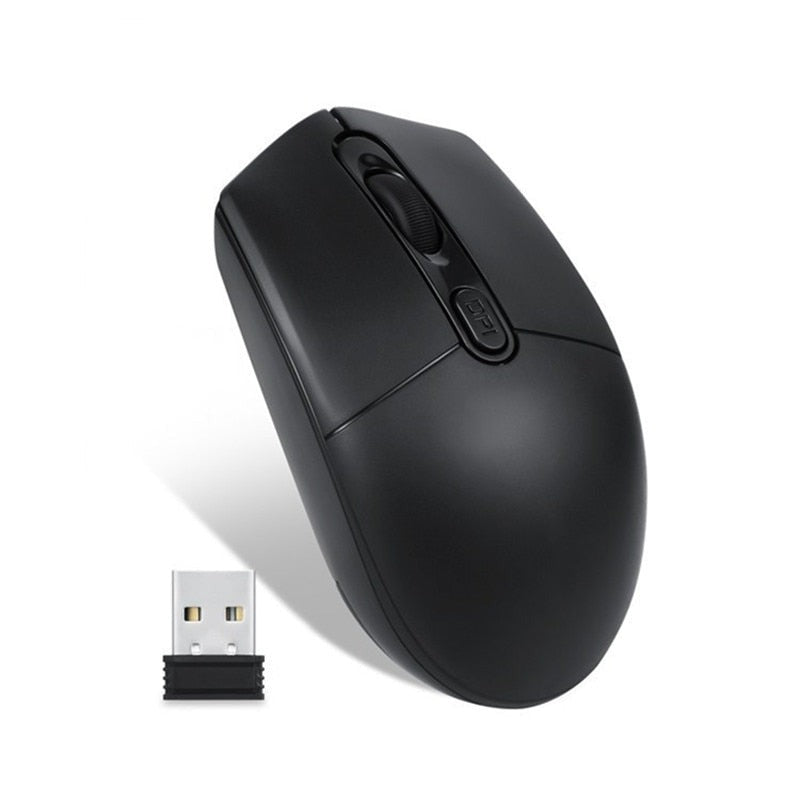 Mouse sem Fio USB Silencioso e Ergonômico 1600 DPI