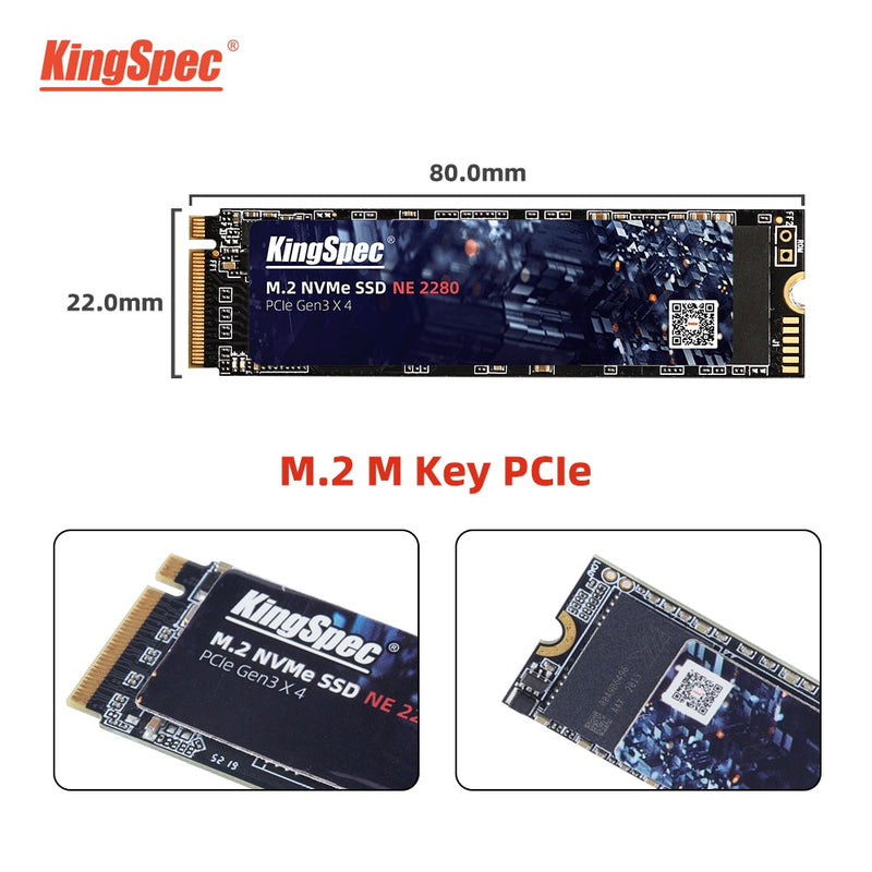 SSD Kingspec m.2 120GB, 256GB, 512GB e 1TB