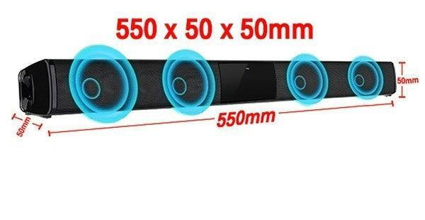 Barra de Som - Soundbar BS-28b sem Fio Bluetooth para Tv  e PC