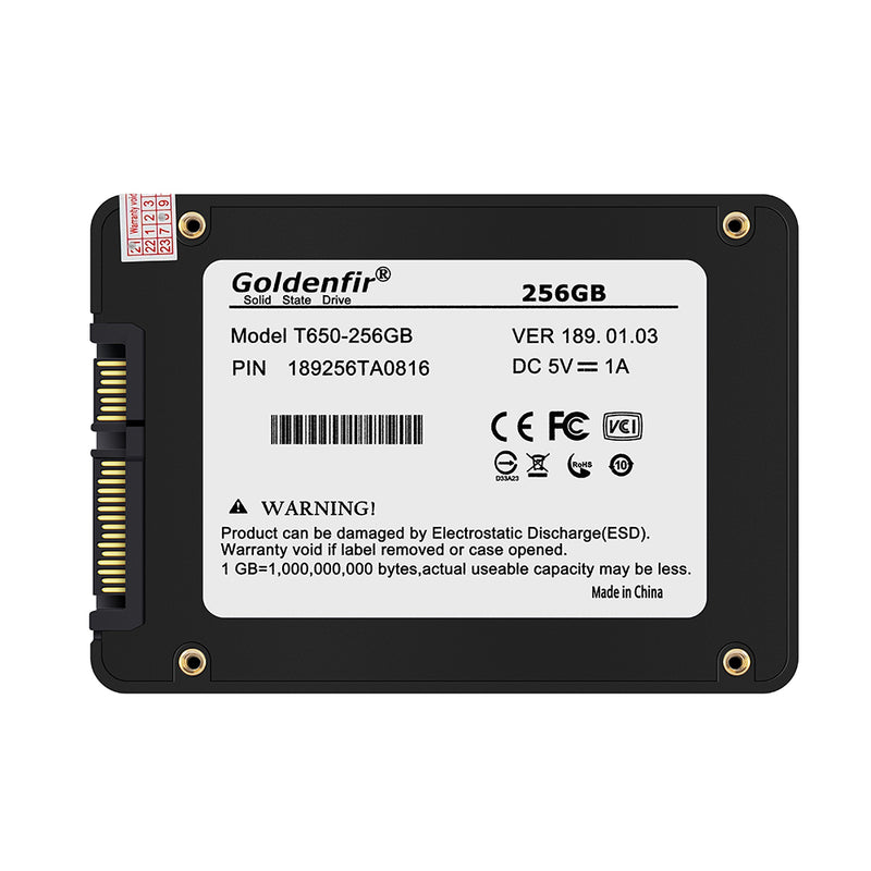 SSD Goldenfir SATA3 2,5" 128GB, 256GB, 512GB e 1TB