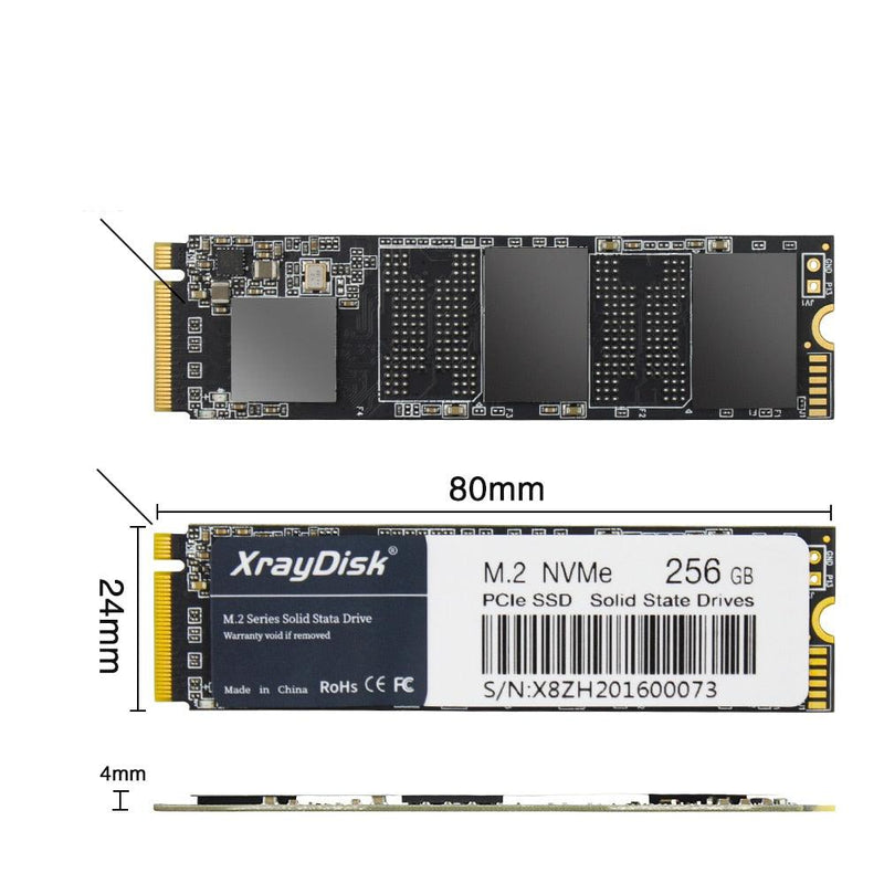 SSD Xraydisk m.2 PCIe NVME 128GB, 256GB, 512GB e 1TB