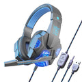 Fones de ouvido Gamer com fio estéreo Maleável para PS4, celular, PC, laptop, Xbox One, Nintendo Switch, iPad