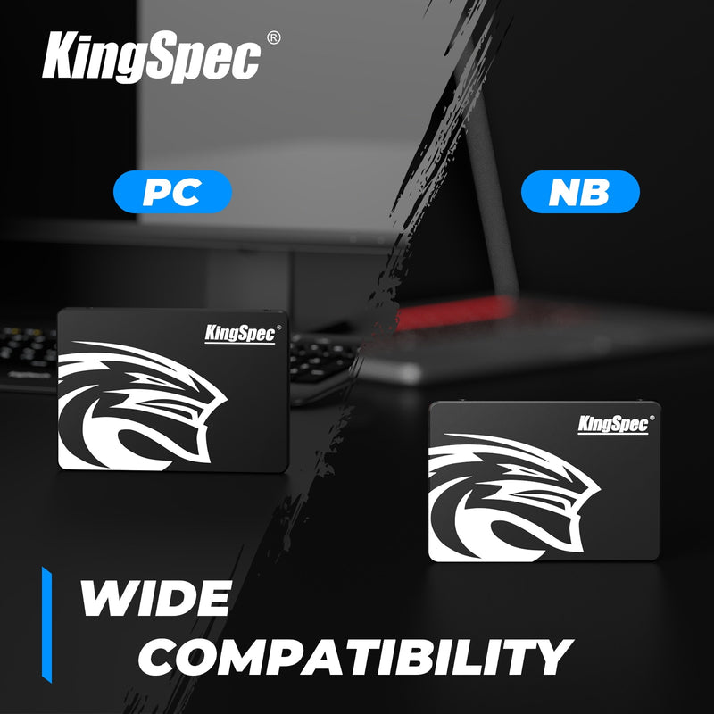 SSD KingSpec SATA3 2,5" 128GB, 256GB, 512GB e 1TB