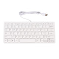 Teclado multimídia slim com fio USB 2.0 ultrafino 78 teclas para laptop e PC