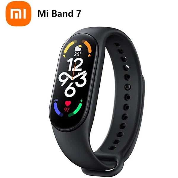 Relógio esportivo Smartwatch Xiaomi mi band 7 com medidor de pressão arterial e contador de passos